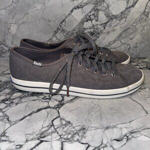 Keds Women's Size 9 Kickstart Geo Jersey Charcoal Sneakers WF61215 Excellent
